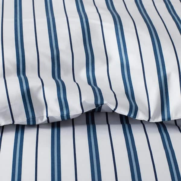 Organic Cotton Poplin Tonal Stripe Sleep Pants