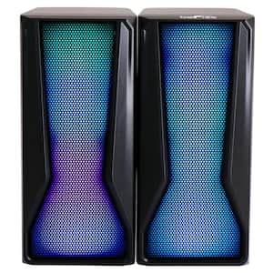 Color LED Dual Gaming Speakers