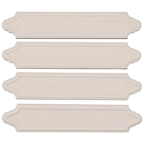 ANDOVA Concerto-Altowood Larinet 2 in. x 9 in. Glossy Ceramic Beveled Lantern Wall Tile Sample