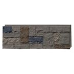 Castle Rock 43.25 in. x 15.25 in. Faux Stone Siding Panel in Tudor Gray (4-Pack)
