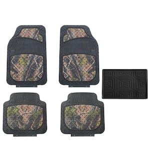 4-Piece Premium Trimmable Liners Dark Autumn Camo Car Floor Mats - Full Set
