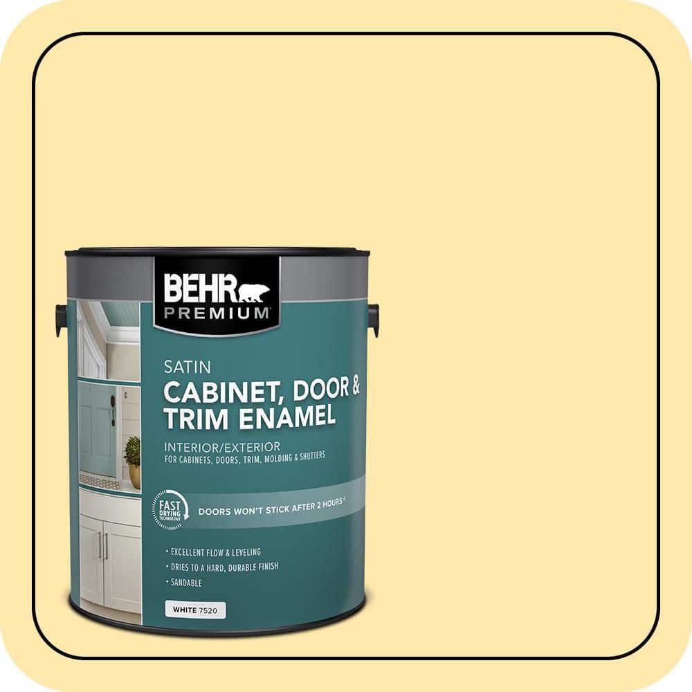BEHR PREMIUM 1 gal. #P290-2 Sweet as Honey Satin Enamel Interior