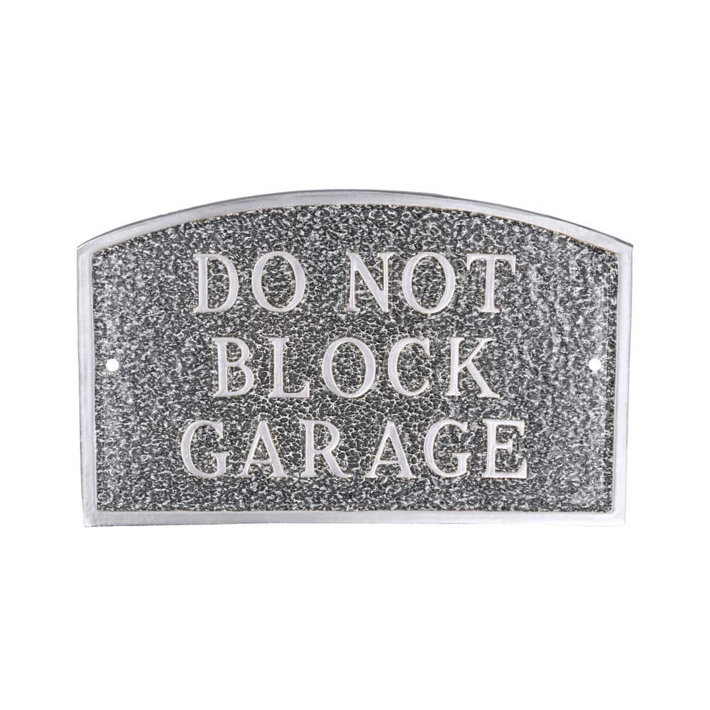 13 in. x 21 in. Large Arch Do Not Block Garage Statement Plaque Sign - Swedish Iron price history on PriceWatchPro