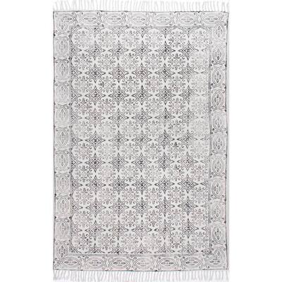 Kristina Moroccan Off White 4 ft. x 6 ft. Area Rug