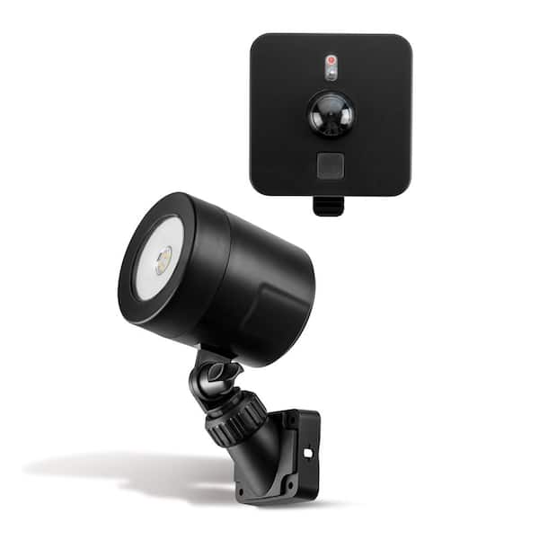 Novolink Wirelessly Connected Battery Operated Black LED Spotlight with Outdoor Motion Sensor