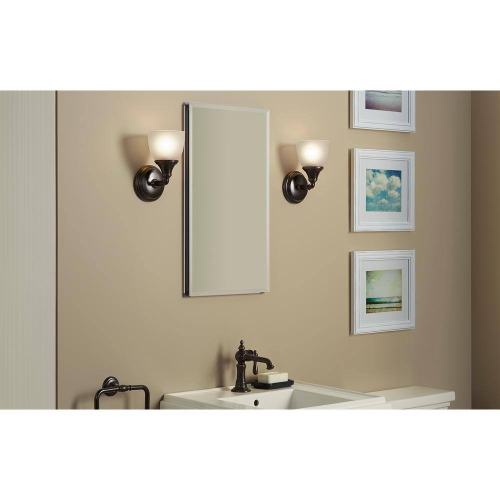 Devonshire Vintage Oil-Rubbed Bronze Bathroom Wall Sconce, 9.13" Height