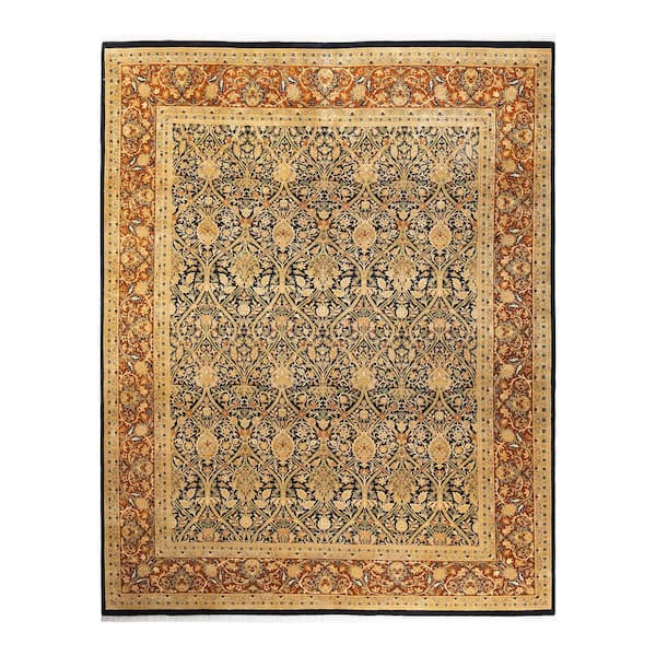 Solo Rugs Mogul One-of-a-Kind Traditional Black 8 ft. 1 in. x 10 ft. 2 in. Oriental Area Rug