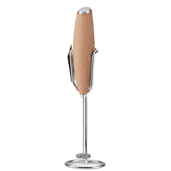 Zulay Kitchen Pro Milk Frothier Wand Ultra High-Speed Handheld Frothier- Maple