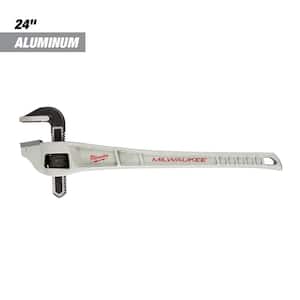 24 in. Aluminum Offset Pipe Wrench with 1 in. Mini Copper Tubing Cutter (2-PC)