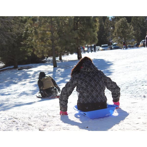 Ejoy 48 in. x 18 in. x 5 in. Downhill Winter Toboggan Snow Sled With Rope (Blue, 1-Piece) SnowSled48x18x5_Blue_1pc