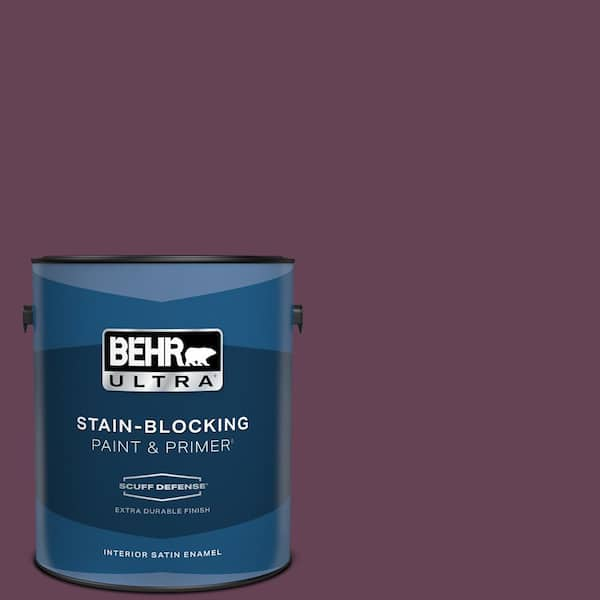 BEHR ULTRA 1 gal. #S-G-690 Delicious Berry Extra Durable Satin Enamel Interior Paint & Primer