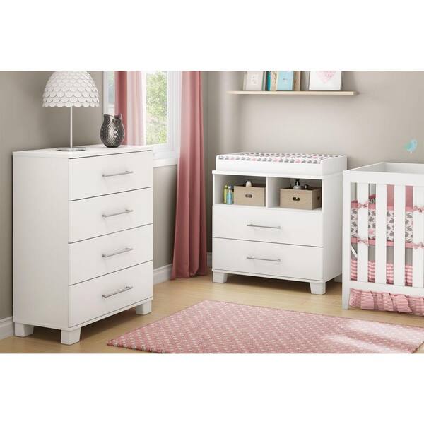 South Shore 2-Drawer Pure White Changing Table