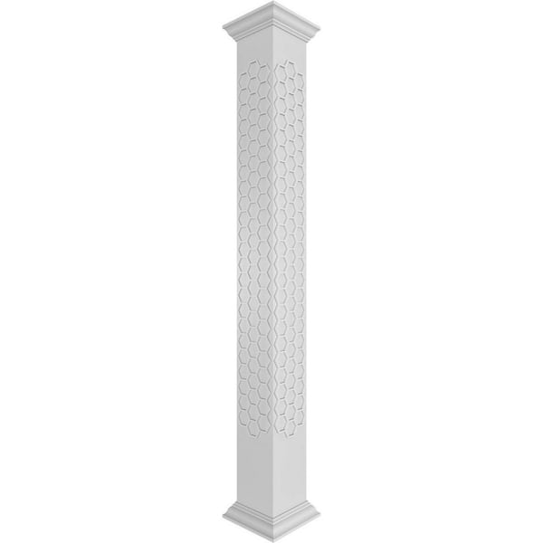 Ekena Millwork 7-5/8 in. x 8 ft. Premium Square Non-Tapered Westmore ...