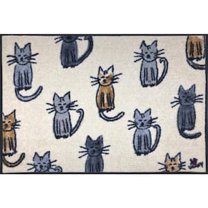 Whimsy Lots 'O Cats 20 in. x 30 in. Nylon Doormat