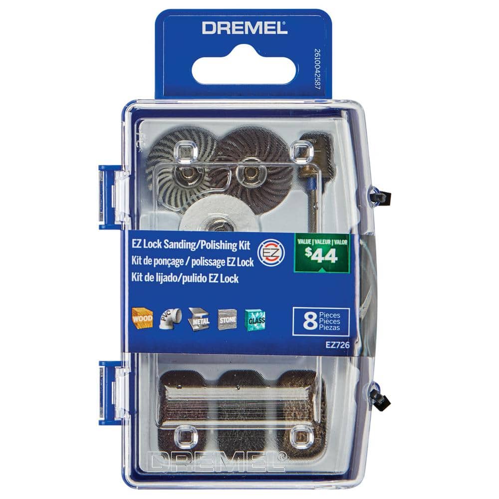 Dremel 3000-1/25 Variable Speed Rotary Tool Kit + Dremel 726-01 Cleaning &  Polishing Rotary Tool Accessory Kit 