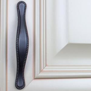 3 in. Center-to-Center Oil Rubbed Bronze Beaded Cabinet Pull (10-Pack)