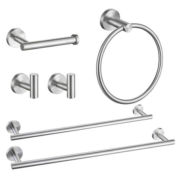 SIRCLES 26" Pot Filler Faucet - Brushed Nickel, Wall Mount, Dual Swing Joints (Teflon Tape & Spare Included)