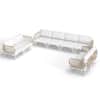 Crestlive Products 8-Piece Rattan Aluminum Outdoor Sectional Set with Beige Cushions CL-SF012BEI-8