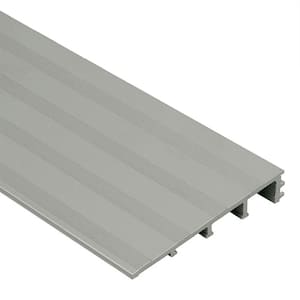 Reno-Ramp-K Satin Anodized Aluminum 1/2 in. x 8 ft. 2-1/2 in. Metal Reducer Tile Edging Trim
