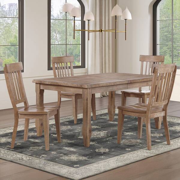 Steve Silver Riverdale Driftwood Brown Wood Side Chair (Set of 2