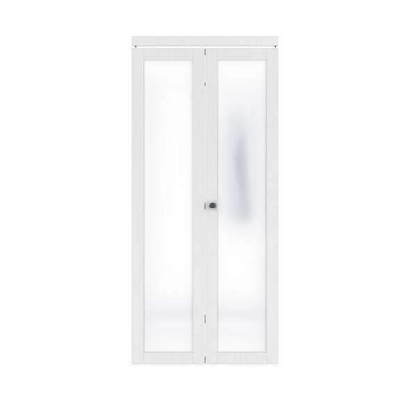 ARK DESIGN 36 In. X 80 In. 1-Lite Tempered Frosted Glass Solid Core ...