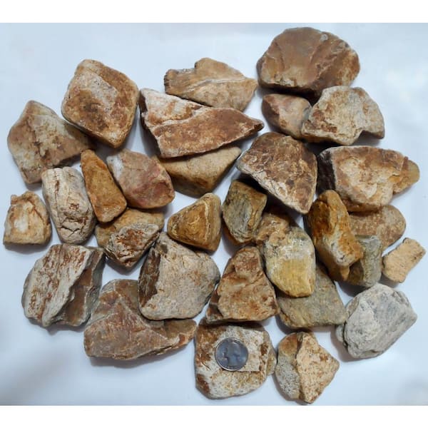 Unbranded Rock Ranch 0.40 cu. Ft. 30 lbs. 1 in. to 3 in. Premium Tumbled Baja Sunset Landscape Rock