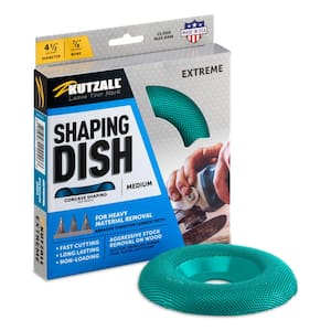 4-1 2 in. 7 8 in. Bore, Extreme Shaping Dish - Tungsten Carbide Teeth, Medium