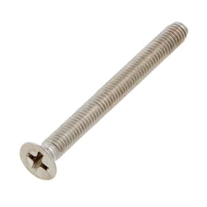 M3-0.5x30mm Stainless Steel Flat Head Phillips Drive Machine Screw 2-Pieces