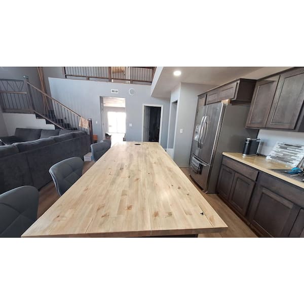 HARDWOOD REFLECTIONS 4 ft. L x 25 in. D Unfinished Nordic Pine