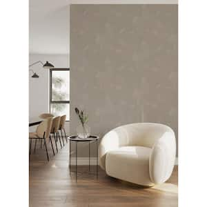 Ashley Stark Taupe Bas Geometric Vinyl Peel and Stick Wallpaper