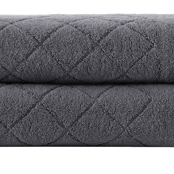 Enchante Home 8-Piece Anthracite Turkish Cotton Hand Towel