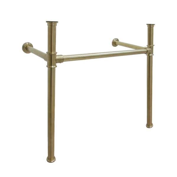 Kingston Brass Stainless Steel Console Table Legs in Brushed Brass