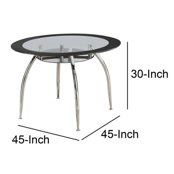 Glass Round Dining Table, 30 Inch Round Glass Dining Table