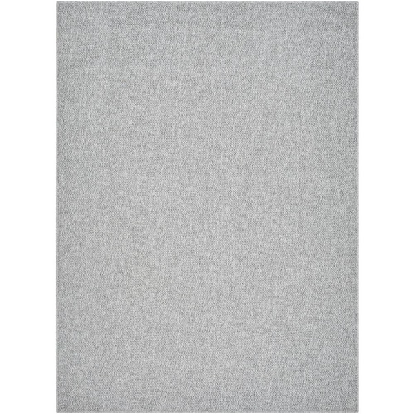 Livabliss Bouclair Light Gray Solid Color 5 ft. x 7 ft. Indoor Area Rug
