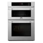 30 in. Smart Electric Convection & EasyClean Combination Wall Oven with Built-In Microwave in Stainless Steel