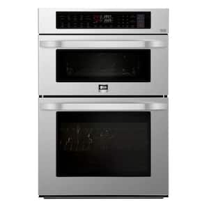 30 in. Smart Electric Convection & EasyClean Combination Wall Oven with Built-In Microwave in Stainless Steel