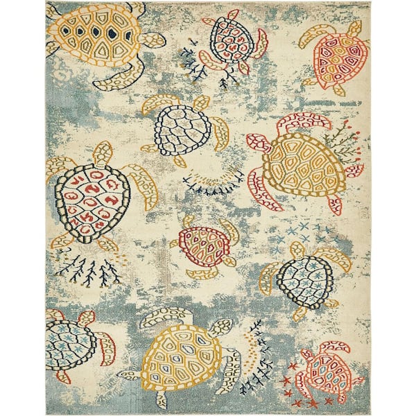 Unique Loom Positano Treasure Beige 8' 0 x 10' 0 Area Rug