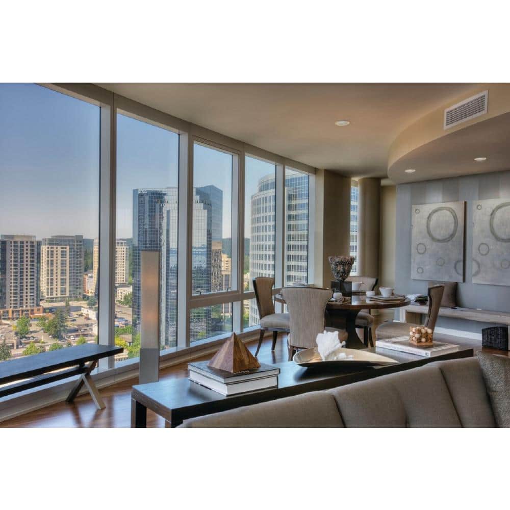 6-Inch White Aluminum LED Recessed Light Trim