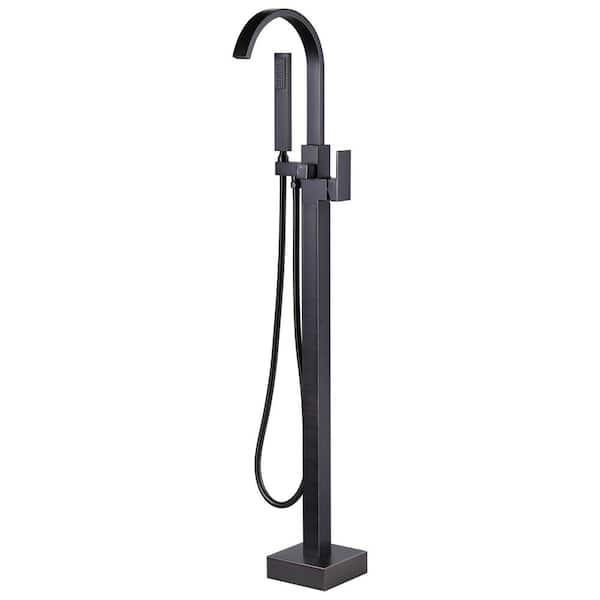 ARCORA Single-Handle Freestanding Tub Faucet with Hand Shower in. Oil Rubbed Bronze