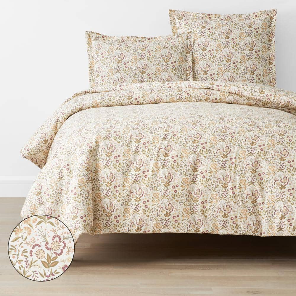 The Company Store Company Cotton Autumn Garden Blush Full Cotton ...