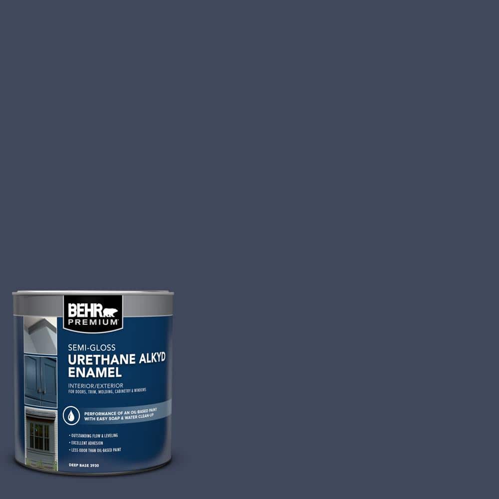 1 qt. #S530-7 Dark Navy Semi-Gloss Enamel Urethane Alkyd Interior/Exterior Paint price history on PriceWatchPro