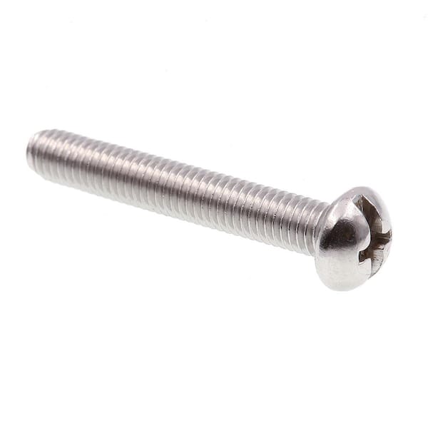 Prime-Line #10-32 x 1-1/4 in. Grade 18-8 Stainless Steel Phillips/Slotted Combination Drive Round Head Machine Screws (100-Pack)