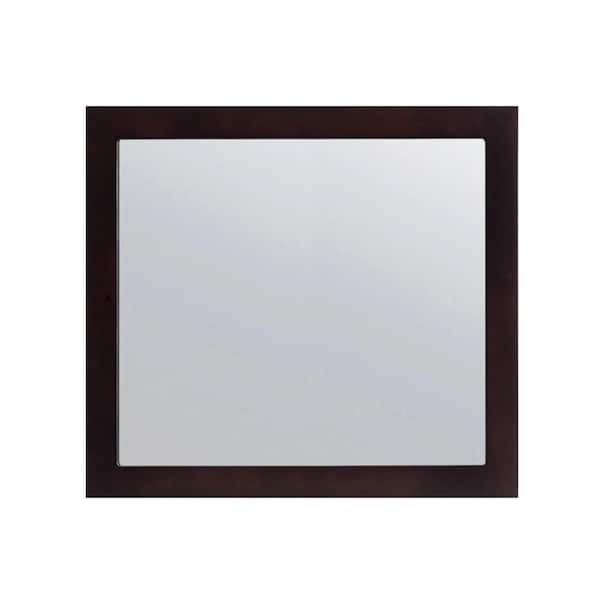 Laviva Sterling 36 in. W x 30 in. H Rectangular Wood Framed Wall Bathroom Vanity Mirror in Espresso