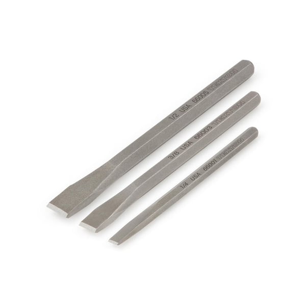 TEKTON 1/4 in.,3/8 in.,1/2 in. Cold Chisel Set (3-Piece)