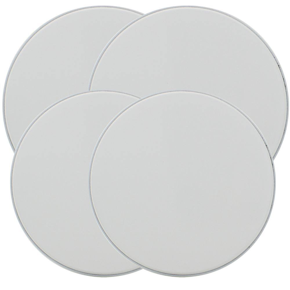 Range Kleen Round Burner Kovers In White The Home Depot