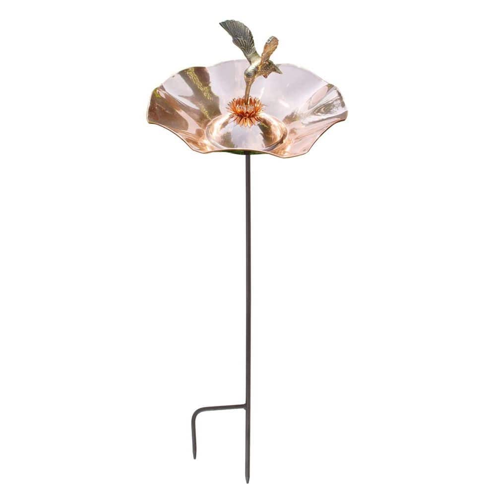 Hummingbird Birdbath Bowl with Stake, 13.25 in. Dia Copper Plated price history on PriceWatchPro