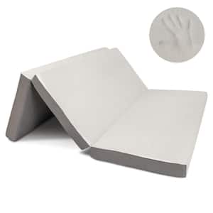 Tri Fold 4 in. Queen Foam Firm Folding Mattress