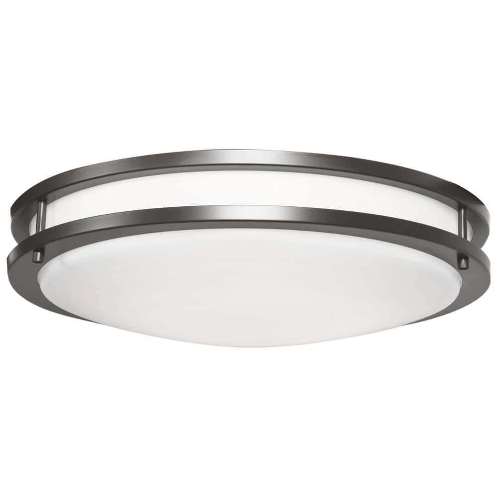 Solero II Bronze 20" Contemporary LED Flush Mount Light