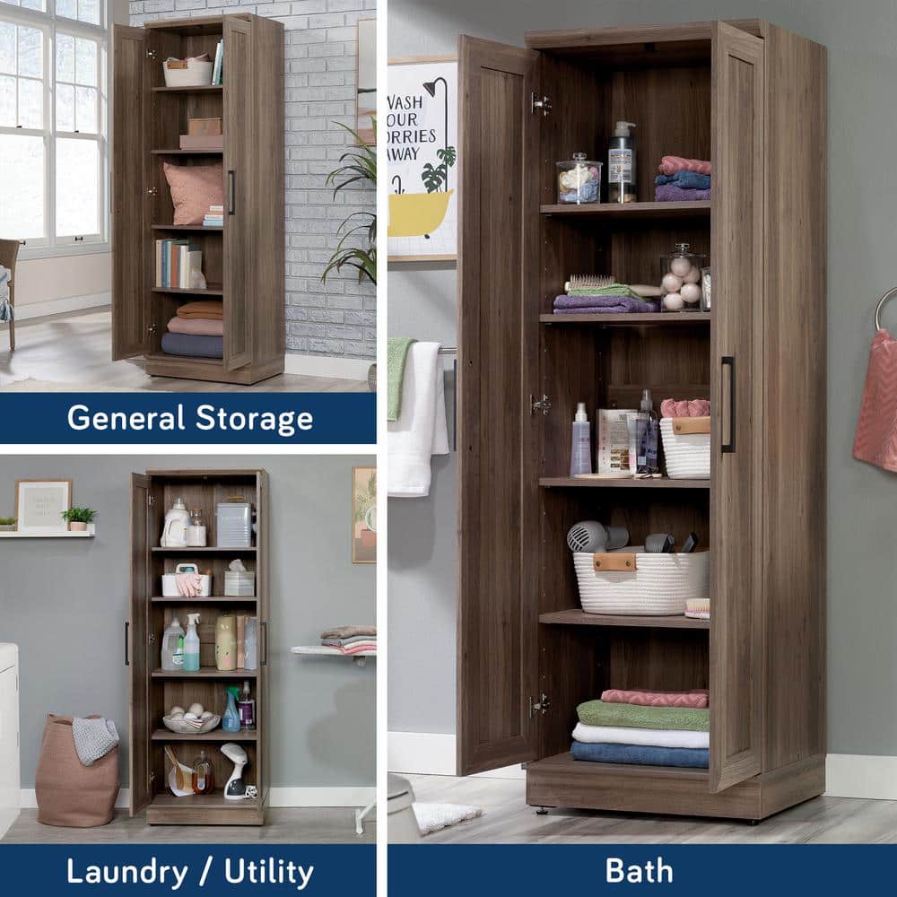 Salt Oak Freestanding Cupboard with Adjustable Shelving