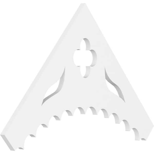 Ekena Millwork Wellington 1 in. D x 21 in. W x 36 in. L Signature Urethane Gable Pediment